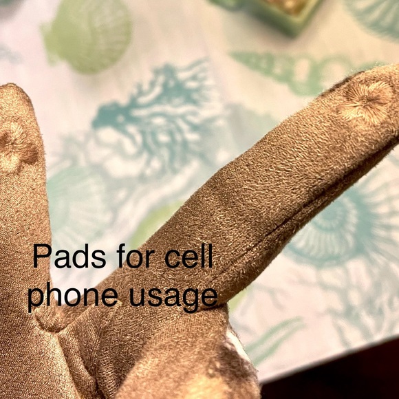 NIP Plaid /fur trimmed Gloves Velvety lined - Picture 6 of 8